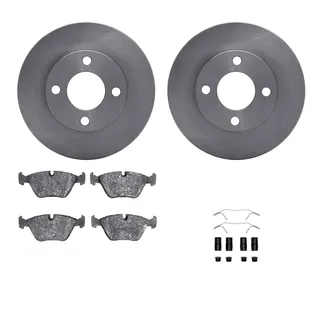 R1 Concepts WFWH1-73029 E- Line Series Brake Rotor W/ Ceramic Brake Pads & Hdw